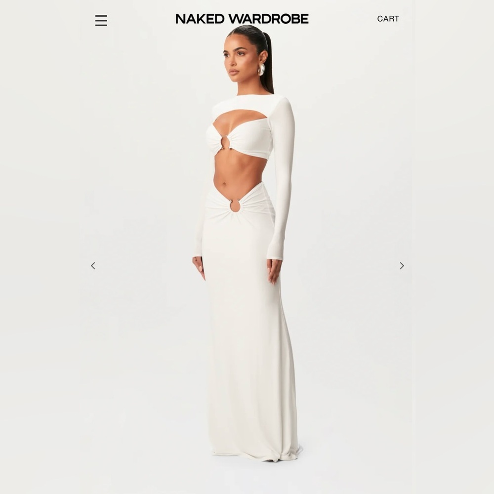 Naked Wardrobe Hourglass O-ring Top and Skirt Set